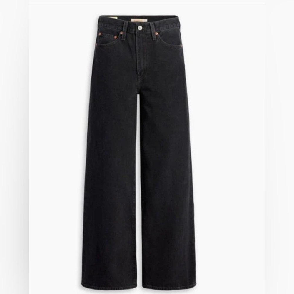 Levi's Women's Black Ribcage Wide Jeans Size 26